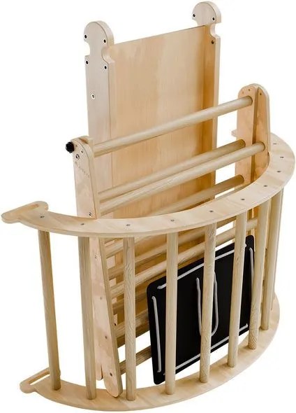 Multifunkciós gyermek mászóka borovi fából  80 x 50 cm