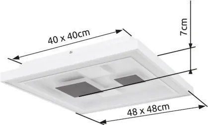 GLOBO 48405-50Q NOLO Modern LED Mennyezeti Lámpa IP20