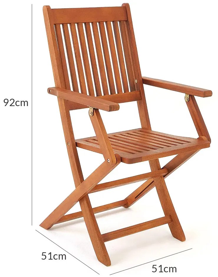 Deuba Fa balkonbútor garnitúra - akác