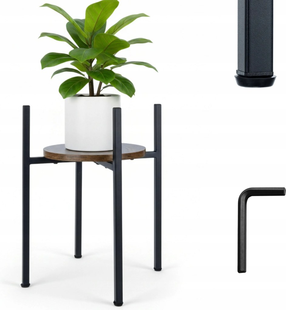 Loft álló virágágyás Magas 40cm Virágtartó állvány Polc