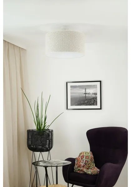 Brilagi - Felületre szerelhető csillár BOUCLE ROLLER 1xE27/15W/230V átm. 45 cm krémes