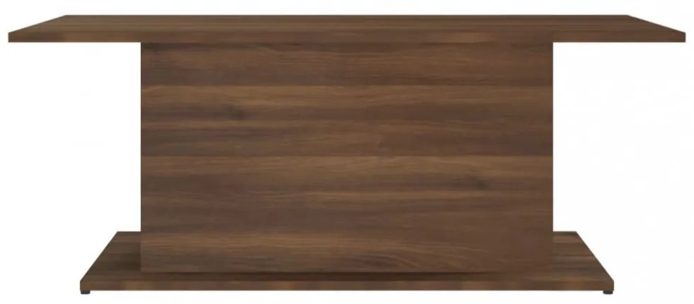 barna tölgyszínű szerelt fa dohányzóasztal 102x55,5x40 cm