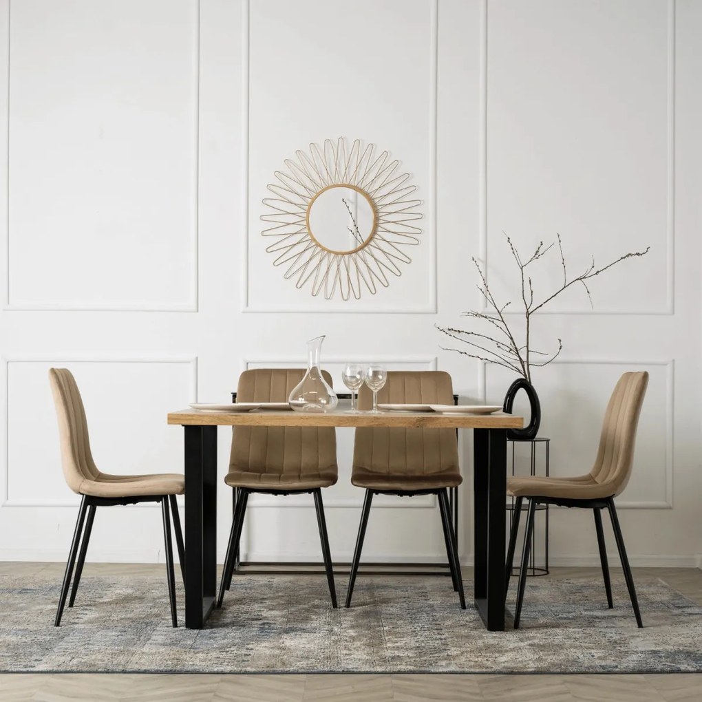 Bézs Bársony Étkezőszék IBIS