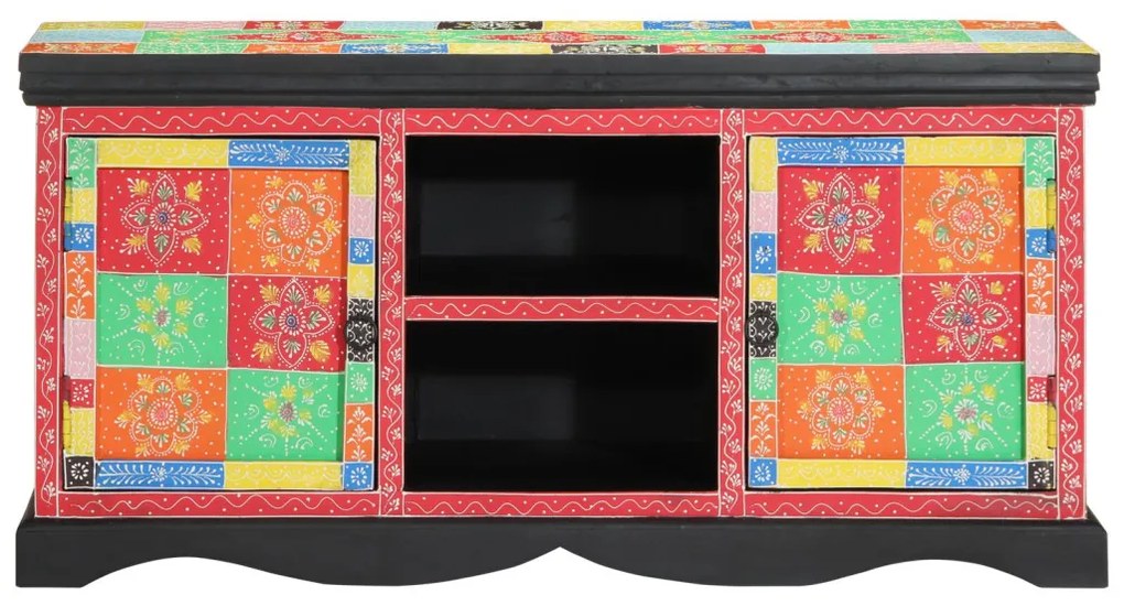 TV Szekrény Színes 100x35x50 cm Masszív Mangófa