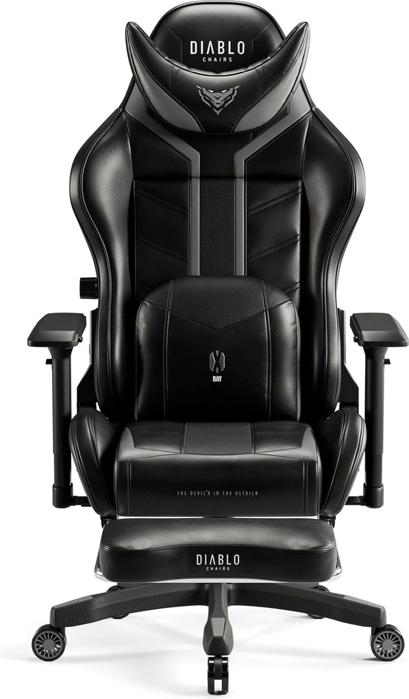 Gamer szék műbőr Normal Size, fekete-szürke: Diablo X-Ray 2.0