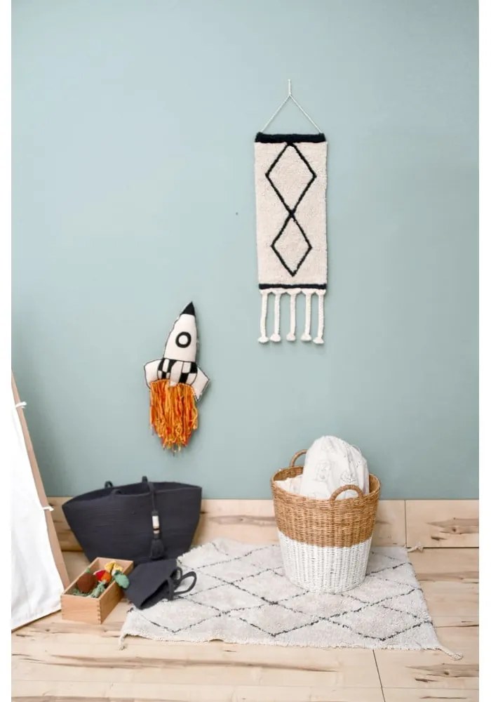 Krémszínű mosható kézi szövésű pamut szőnyeg 70x100 cm Mini Bereber – Lorena Canals