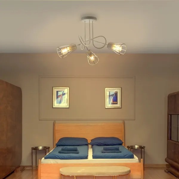 Felületre szerelhető csillár OXFORD 3xE27/15W/230V fehér