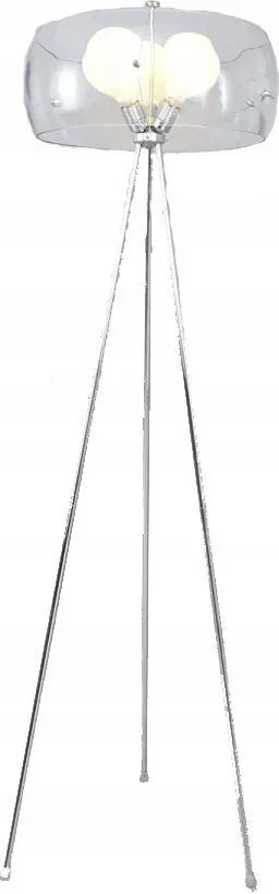 Koma modern állólámpa krómozott háromlábú