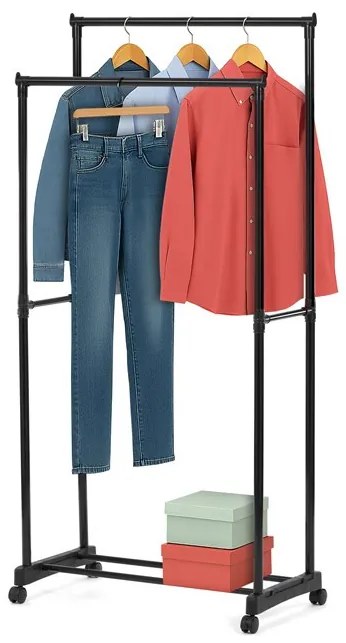 Fekete Fém Ruhafogas. GD-164 BK