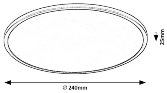 Rabalux 71155 - LED Dimmelhető mennyezeti lámpa EZIO LED/15W/230V 3000K 24 cm