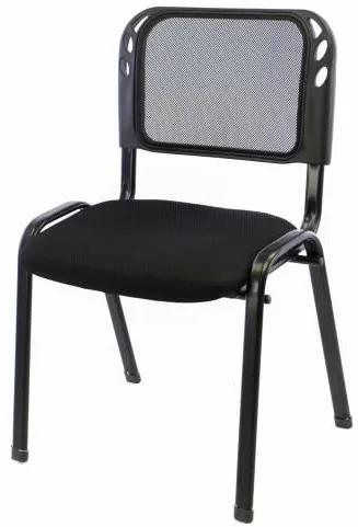 GARTHEN Rakásolható kongresszusi szék fekete