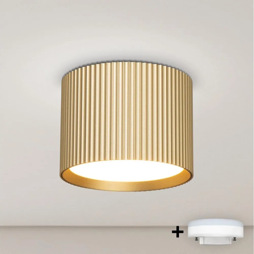 BRILAGI - RGB LED dimmelhető spotlámpa STRIPY 1xGX53/14W/230V 60x82 mm Wi-Fi Tuya aranyszínű