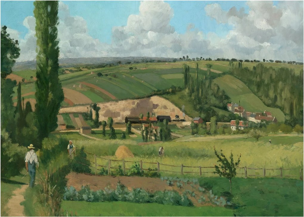 Kép - Camille Pissarro, Landscape at Les Pâtis, Pontoise, reprodukciók (70x50 cm)