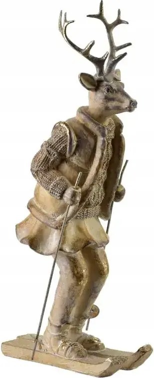 Santa Lila Jávorszarvas figura síeléshez 16x11x32,5 cm