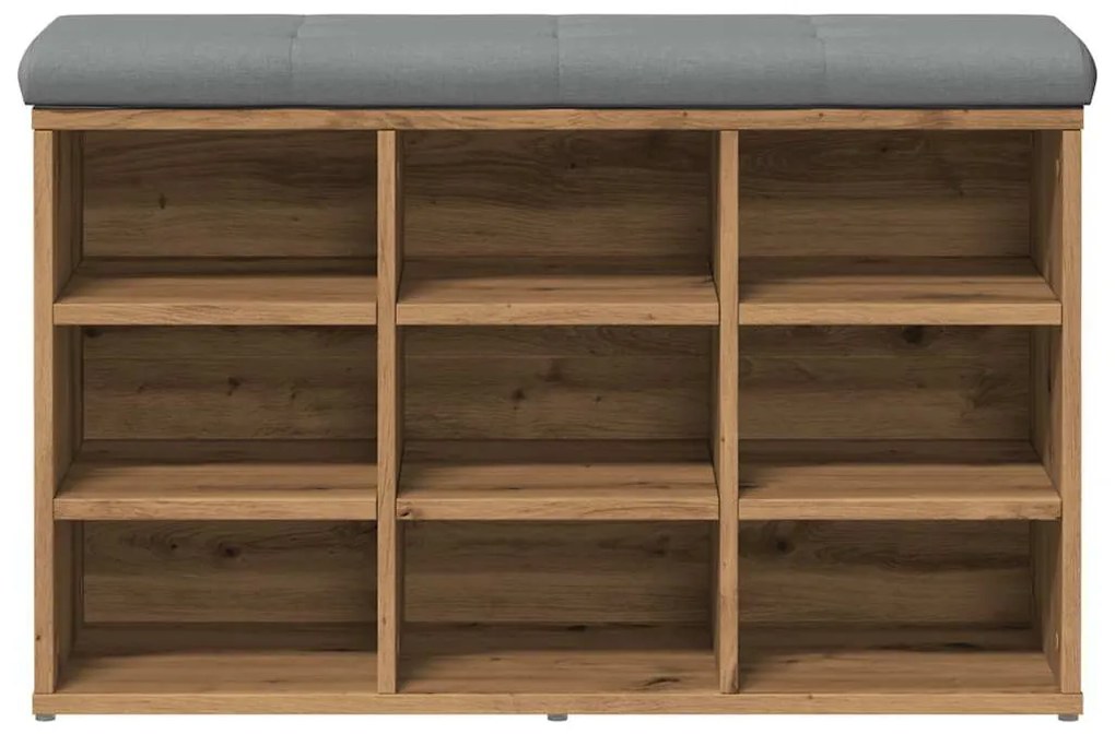kézműves tölgy szerelt fa cipőtároló pad 82x32x50 cm