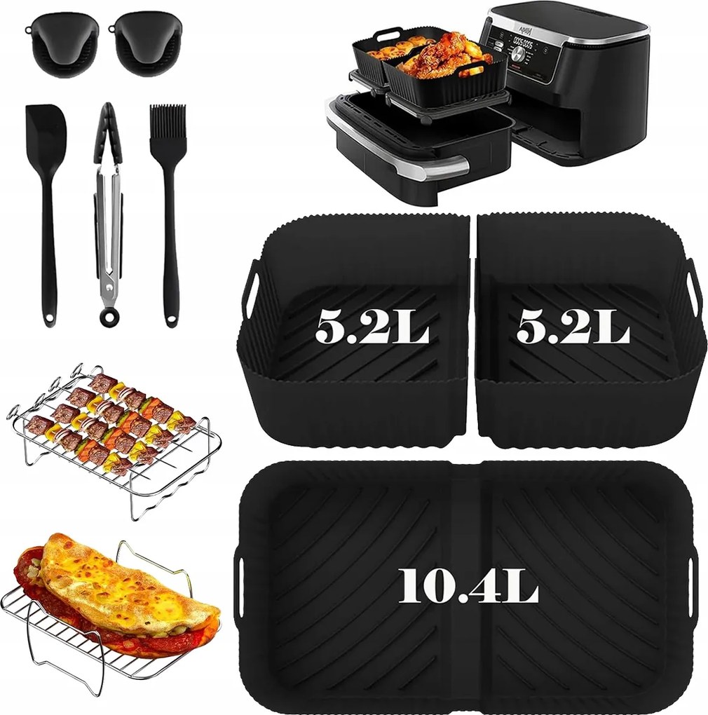 9 Részes Akcesoria Készlet Ninja AF500EU Air Fryer Olajsütőkhöz