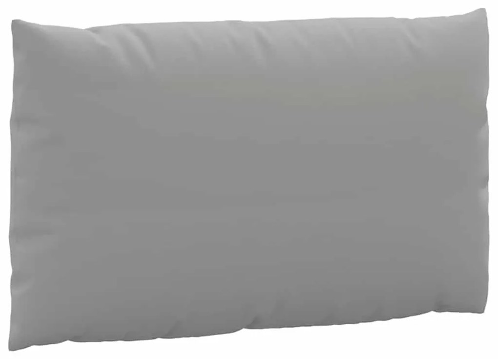 2 db szürke szövet raklapkanapé-párna