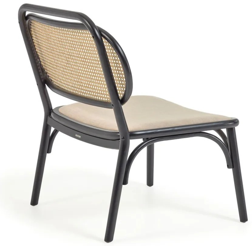 Doriane fekete fotel - Kave Home