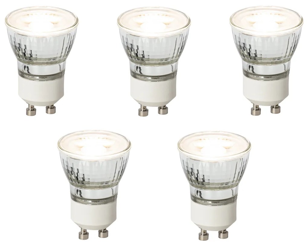 5 darabos GU10 szabályozható LED izzók 35 mm 3W 220LM 3000K