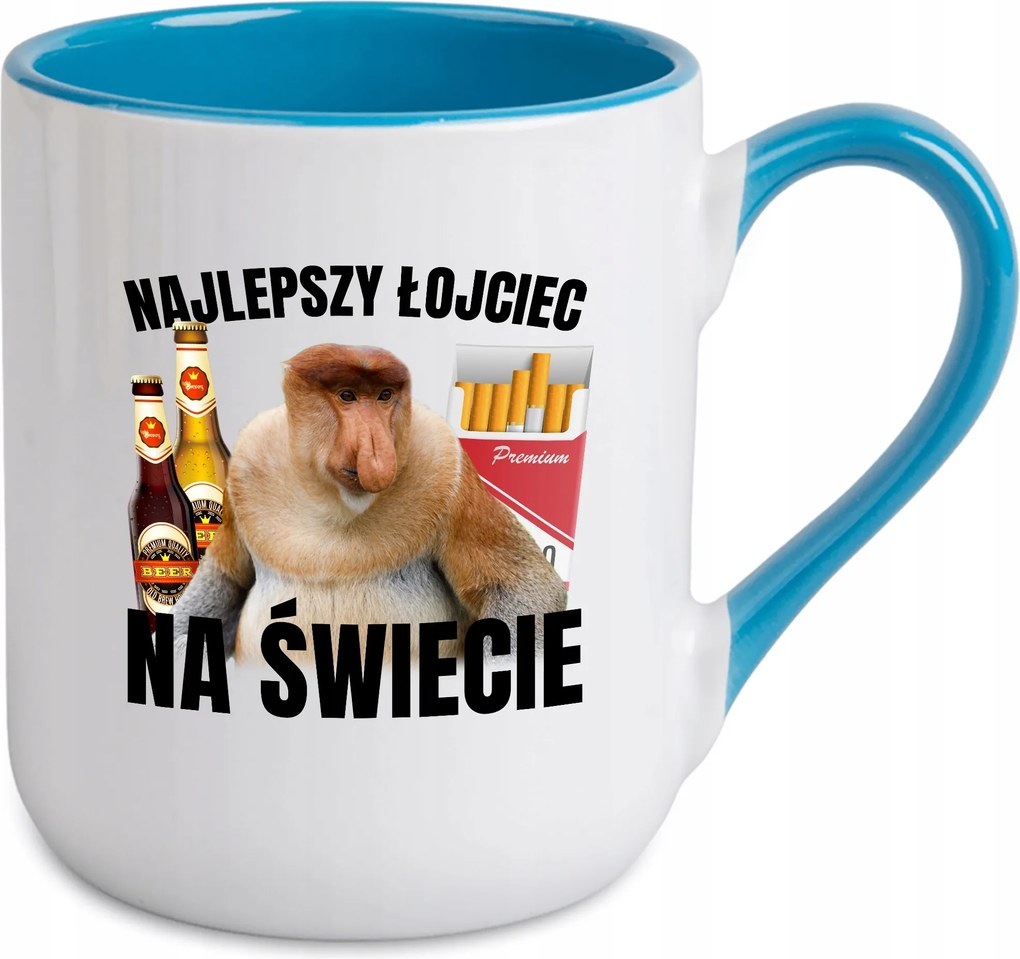 Caffe Bögre 300ml Belső Kék Ajándék Karácsonyra A Legjobb Fejes