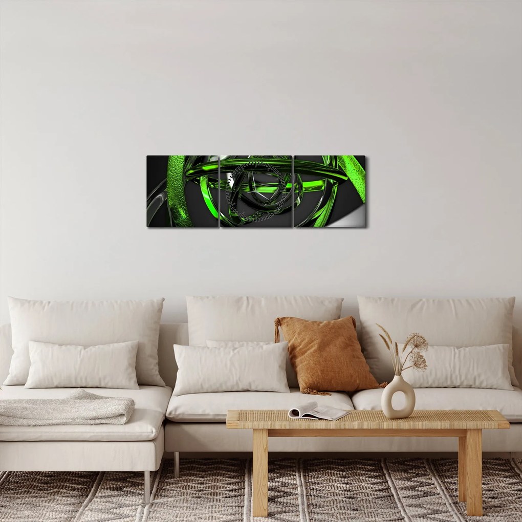 Az absztrakció képe (órával) (90x30 cm)