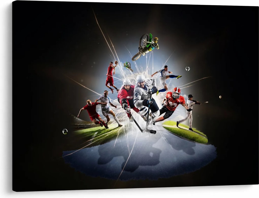 Kép - Sportolók (70x50 cm)