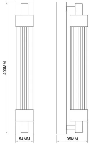 Zuma Line 003064-034732 - LED fali lámpa KALIA LED/8W/230V fekete