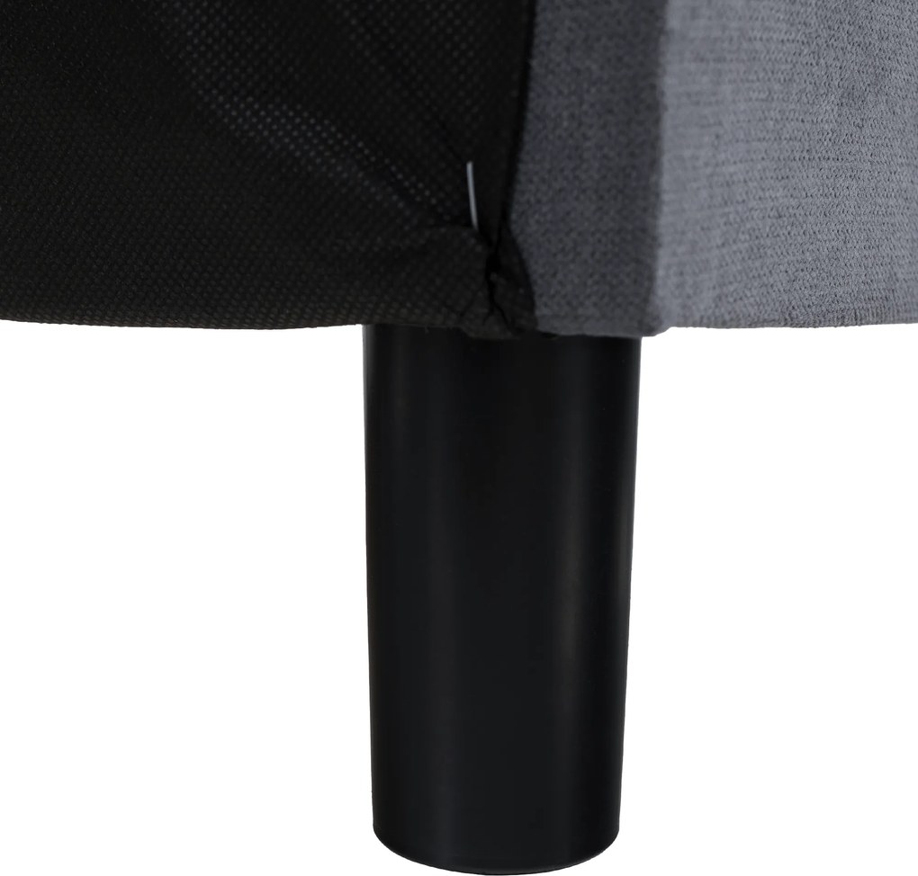 Kihúzható kanapé, szürke, ALADA