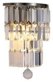 Searchlight 61321-2AB - Fali lámpatest EMPIRE 2xE14/7W/230V IP44