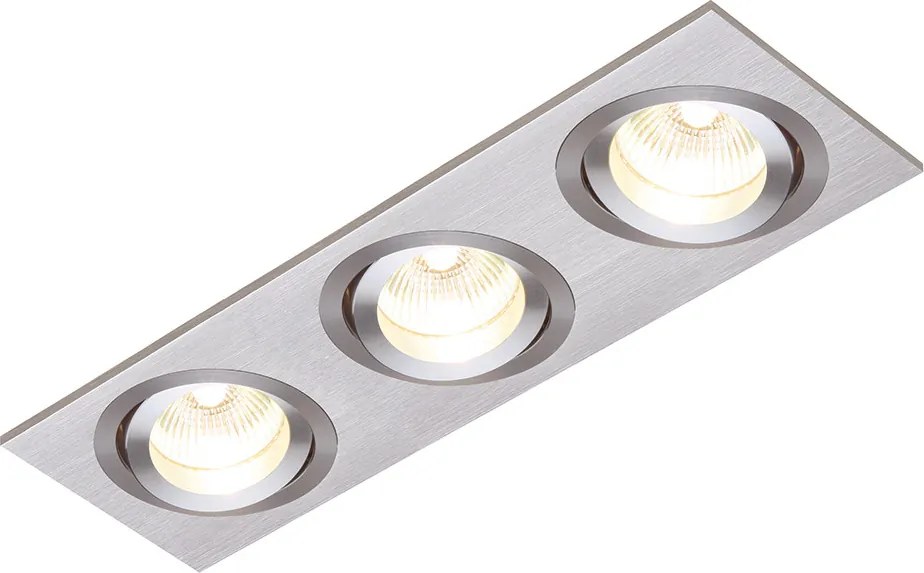 Endon TETRA 52405 Beépíthető spotlámpa 3x50W/GU10 IP20