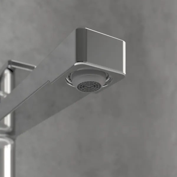 Villeroy & Boch TVW10300500061-Mosdócsaptelep+leeresztőgarnitúra ARCHITECTURA 32,9 cm bal króm