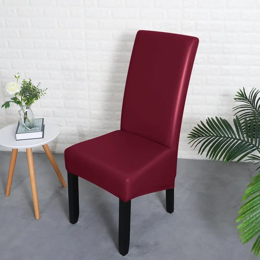 Magastámlás, hosszú székhuzat (vízálló műbőr, rugalmas, mosható, bordó)