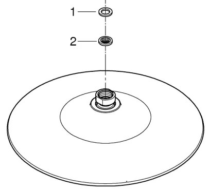 GROHE 26456000 - EUPHORIA zuhanyfej, átm. 260 mm, fényes króm