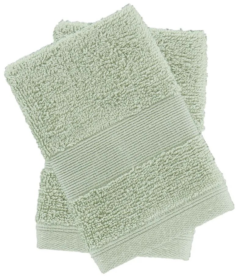 Zöld frottír pamut törölköző szett 2 db-os 30x30 cm Anti-Bacterial – Catherine Lansfield