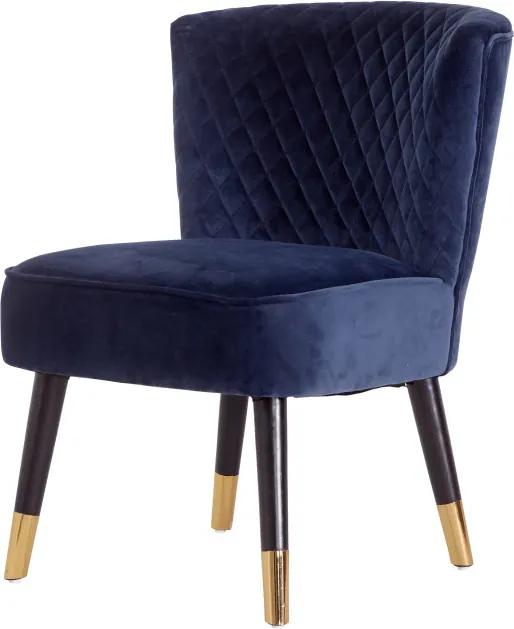 Stílusos fotel Anabella kék bársony