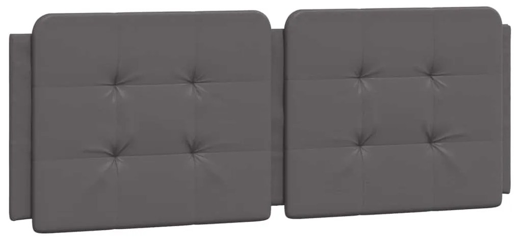 szürke műbőr fejtámla párna Zadar 140 cm