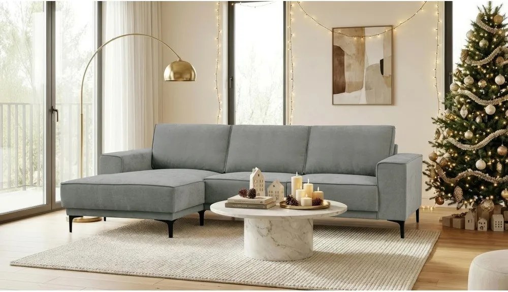 Sötétszürke sarokkanapé (bal oldali) Copenhagen – Scandic