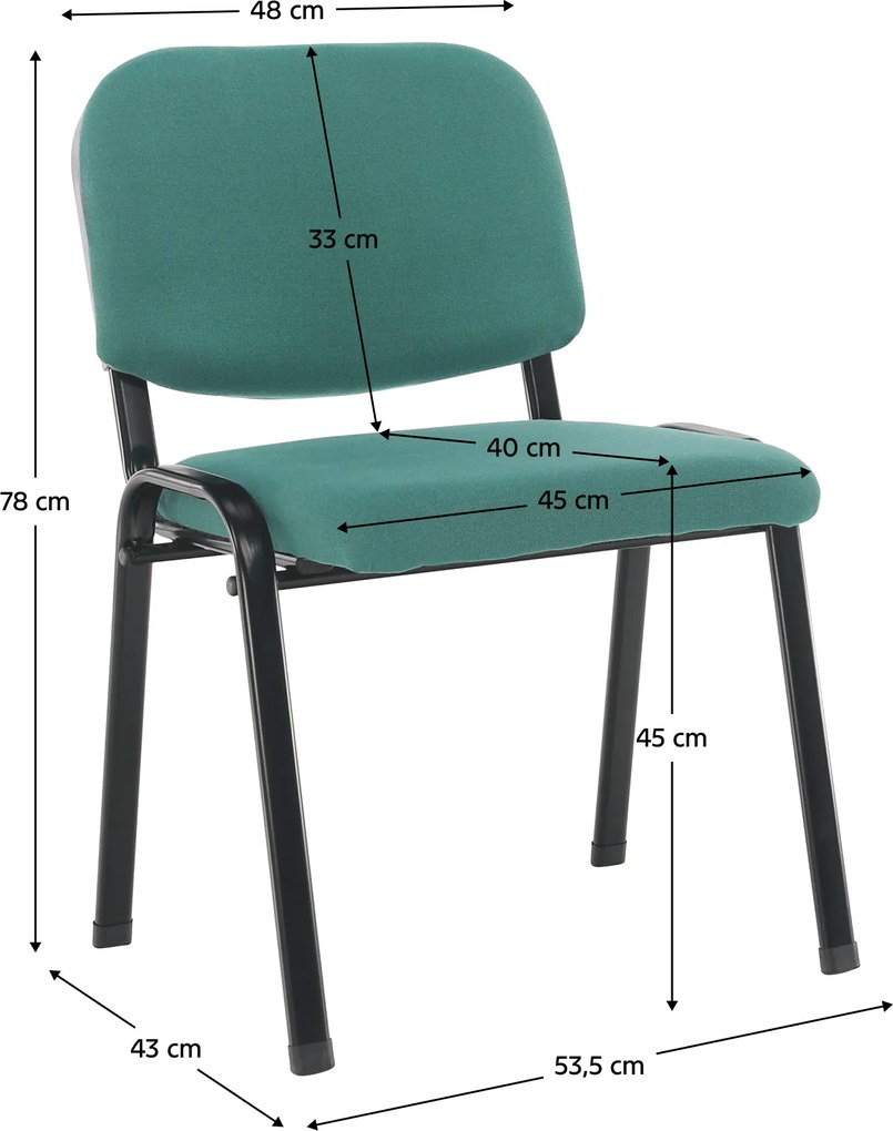 Irodai szék, zöld , ISO ECO