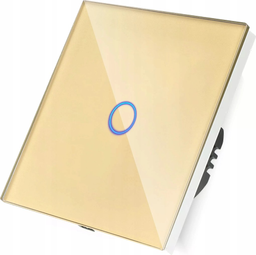 Érintőkapcsoló Fény Egyetlen Üveg Kapcsoló Ki N 1G Arany