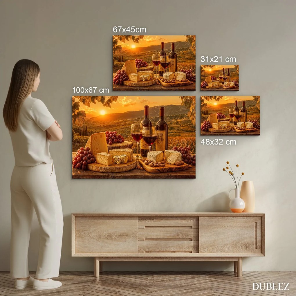 DUBLEZ | Színes fa kép - Toszkán nap