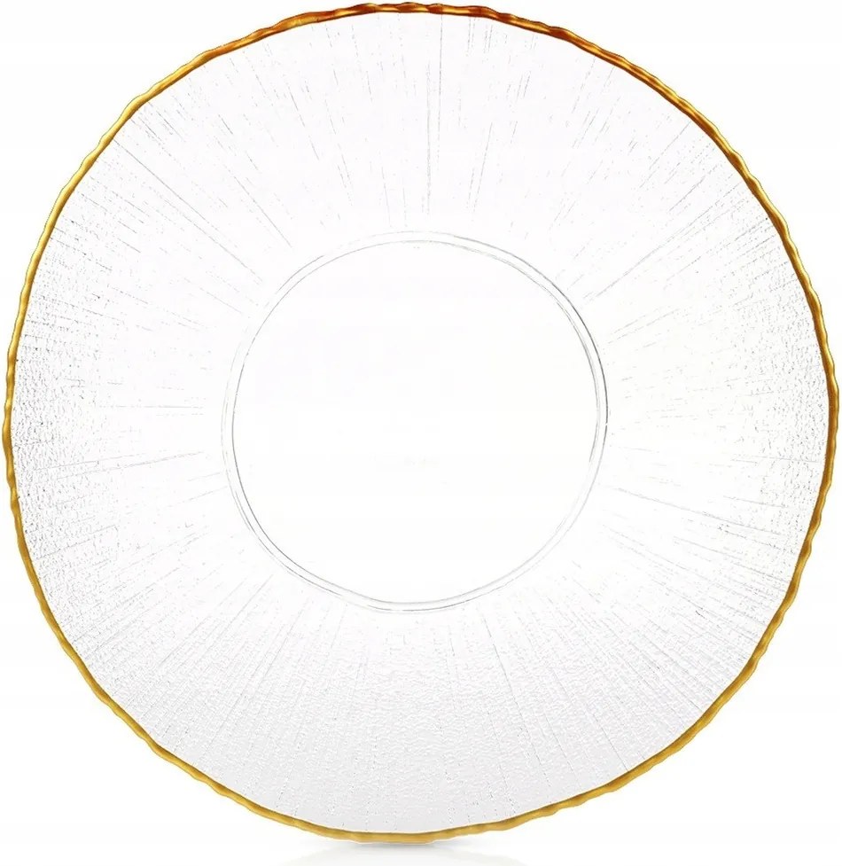 Ebédlő Tányér Üveglap Arany Nagy Kerek Elegáns Tálalás