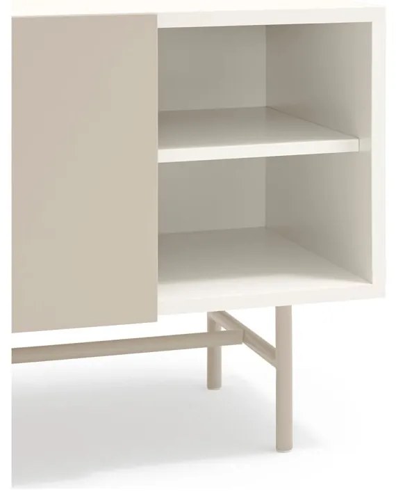 Bézs-krémszínű TV-állvány 180x56 cm Nube – Teulat