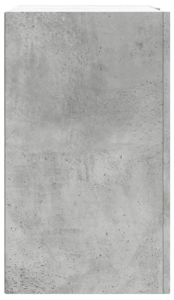 betonszürke szerelt fa faliszekrény 75 x 35 x 60 cm