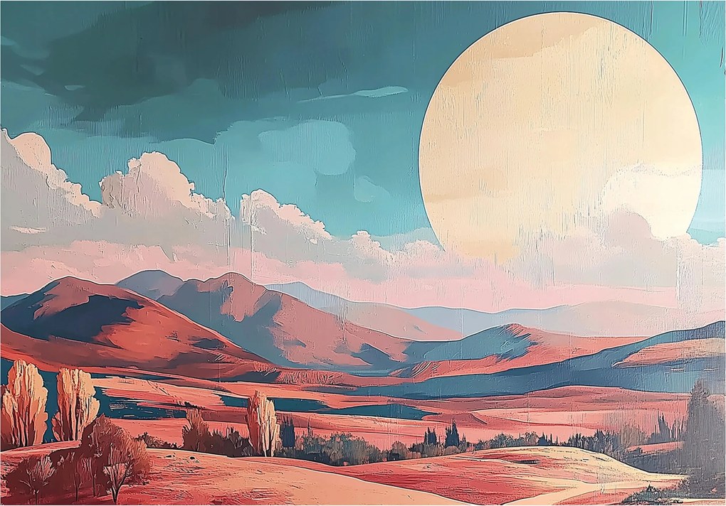 Fotótapéta Erdő Hegyek a flizelinEN Gyönyörű Kilátás fotótapéta a falra