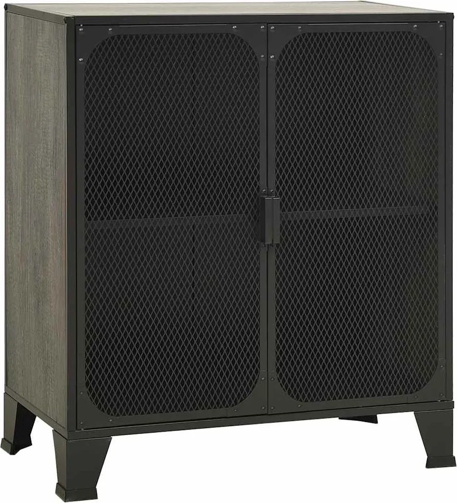 vidaXL szürke fém és MDF tárolószekrény 72 x 36 x 82 cm