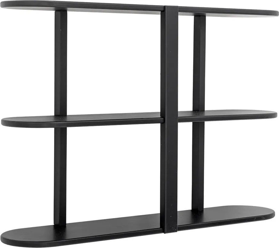 Fekete többszintes fali polc 80 cm Vicente – Bloomingville