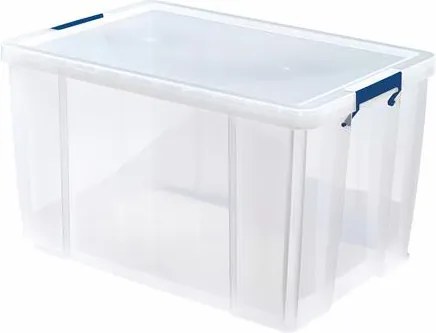 Műanyag tároló doboz, átlátszó, 85 liter, FELLOWES, ProStore™ (IFW77311)