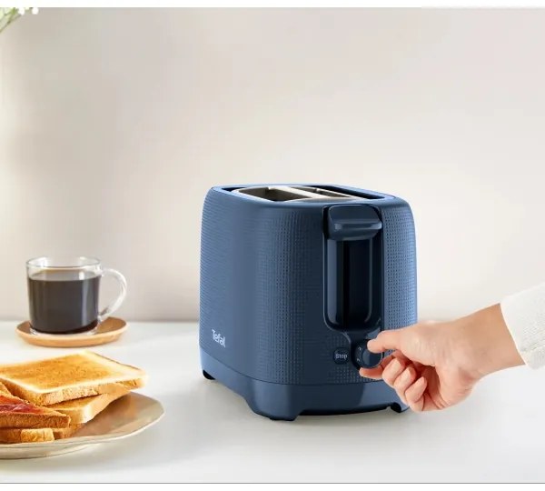 Tefal - Kenyérpirító két lyukkal MORNING 850W/230V kék