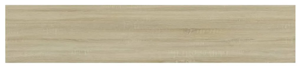 4 db sonoma-tölgy színű forgácslap könyvespolc 100x20x1,5 cm