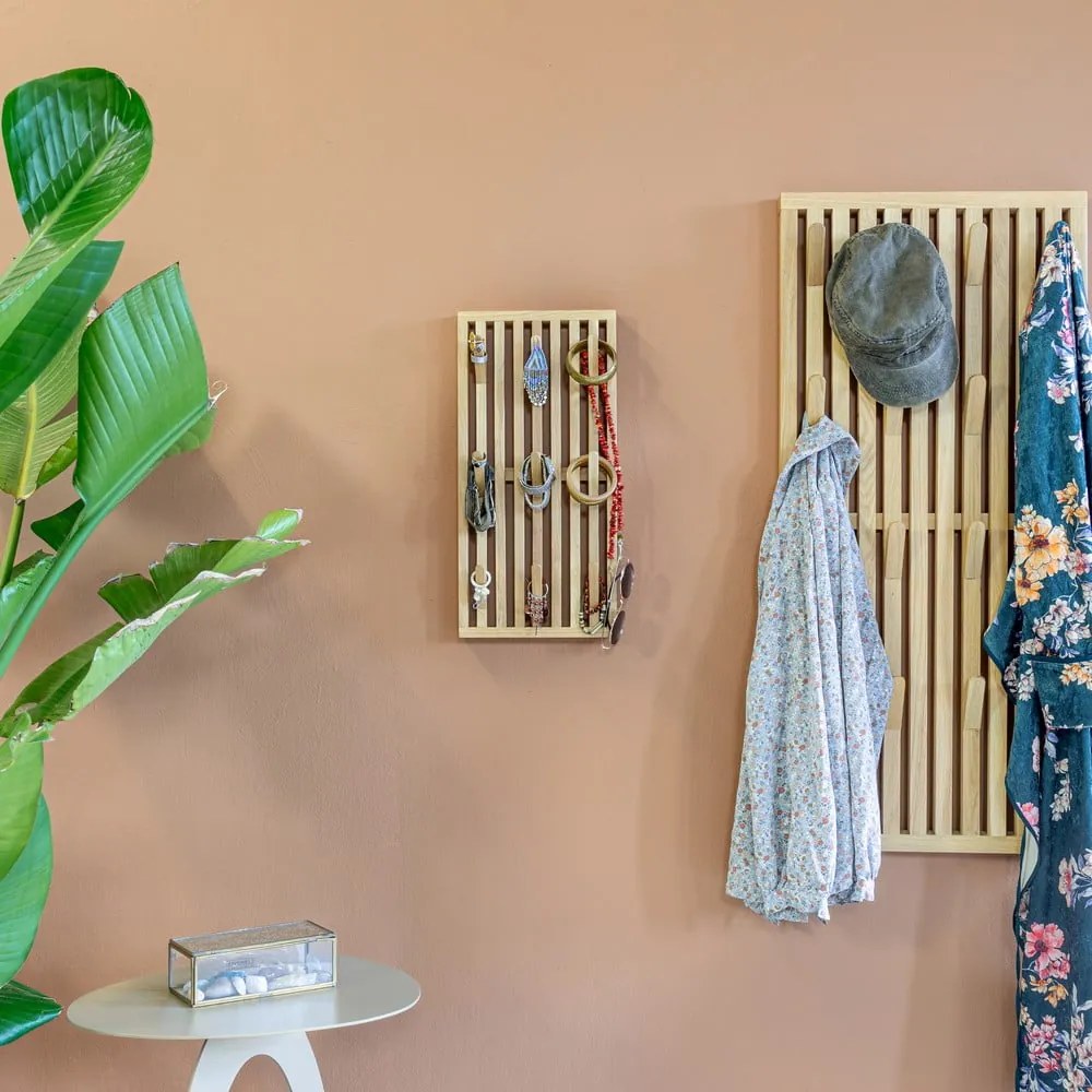 Natúr színű fém fali fogas 24 cm Parco – Spinder Design